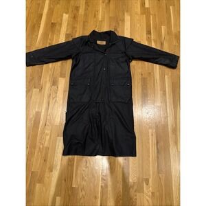 RM Williams Duster Oilskin Waxed CottonCanvas Long Coat Jacket Size 2. Looks New
